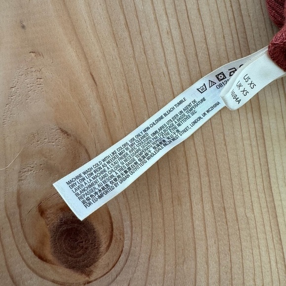 Free People Beach You’re the One Scoop Neck Crop Top Cherry Chai XS - Picture 14 of 14